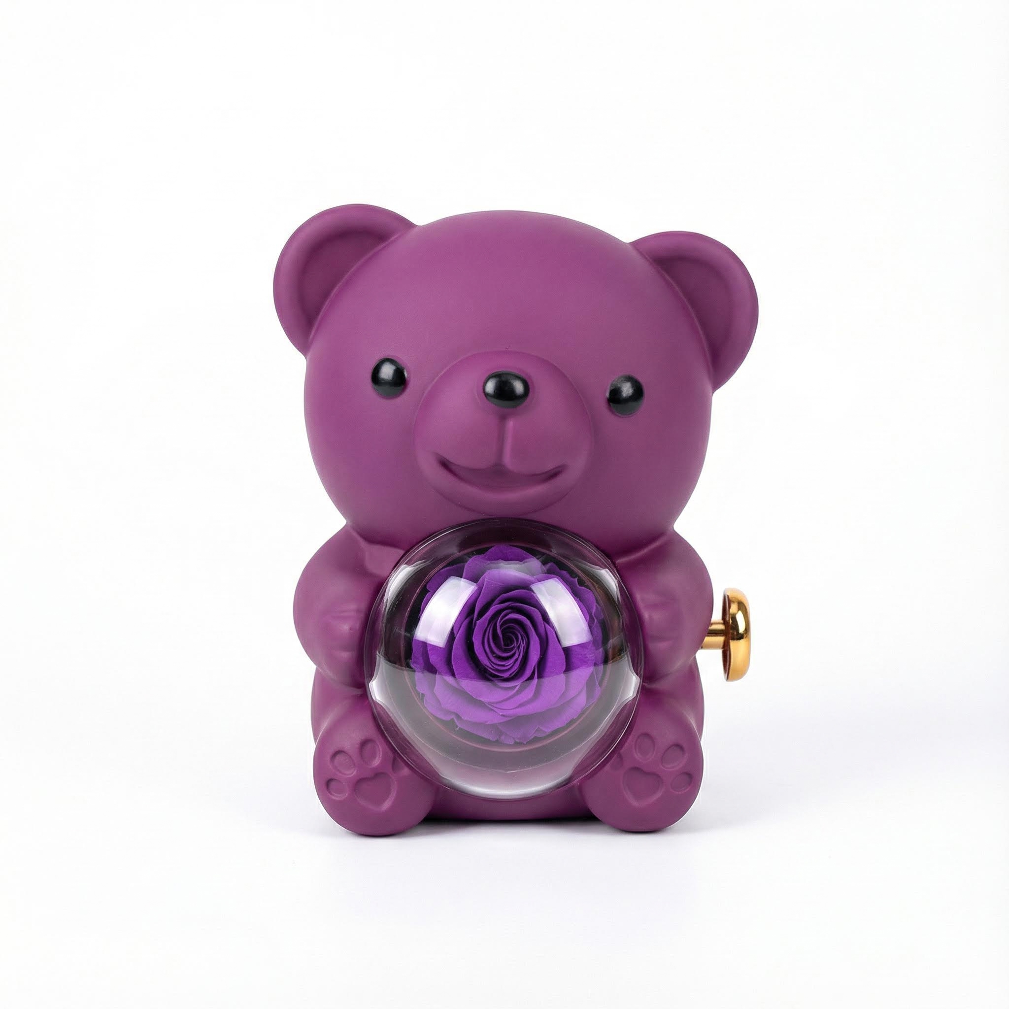 Eternal Rose Charming Teddy Bear Jewelry Gift Box