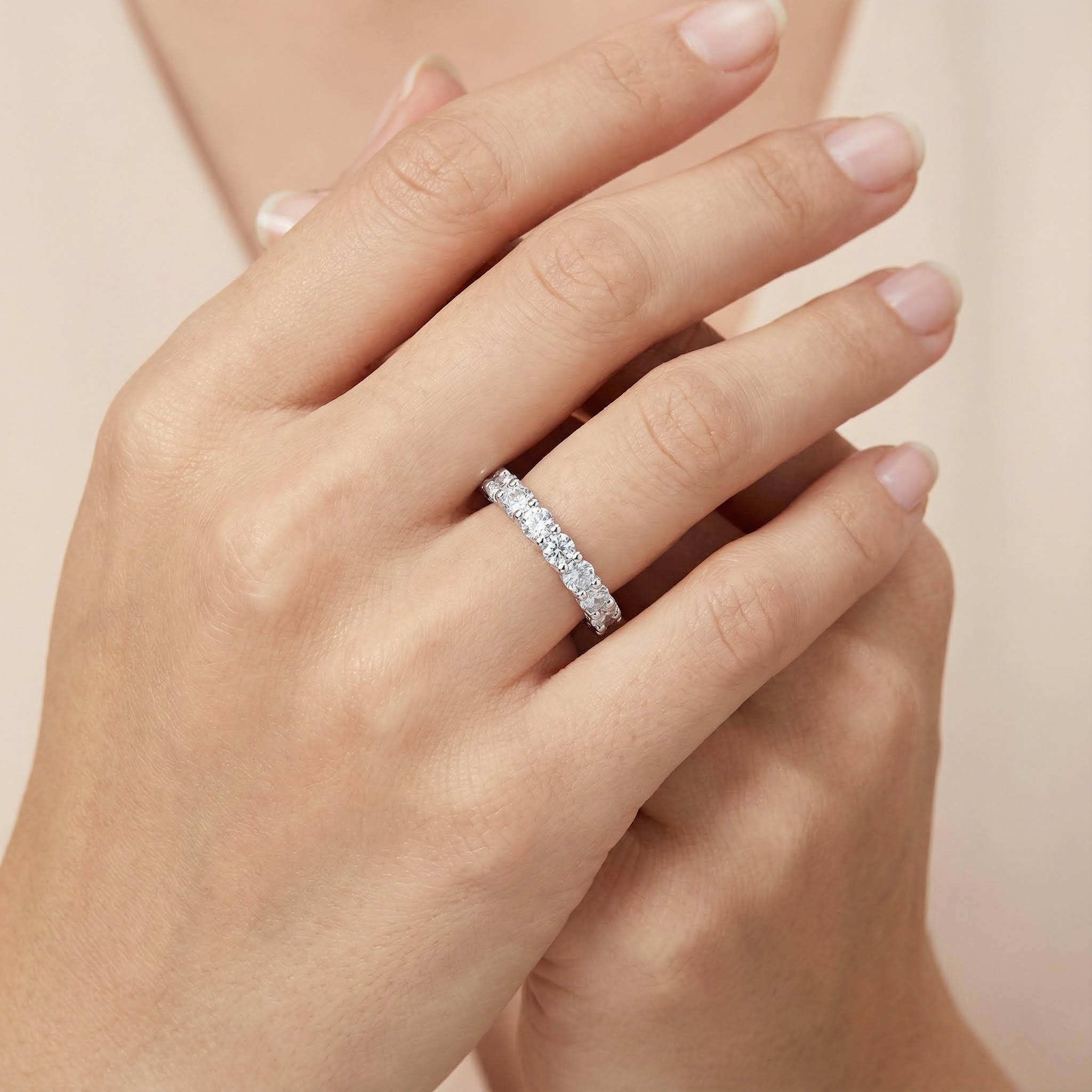 Micro Pave Brilliant Round Cut Band Micro Pave Brilliant Round Cut Band