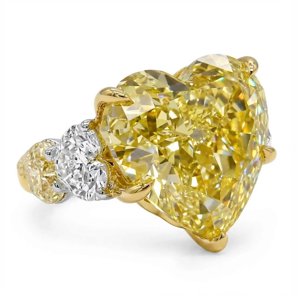 Fancy Yellow Heart Engagement Ring Fancy Yellow Heart Engagement Ring