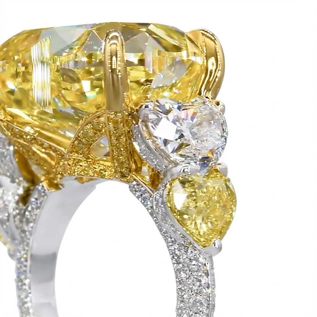 Fancy Yellow Heart Engagement Ring Fancy Yellow Heart Engagement Ring