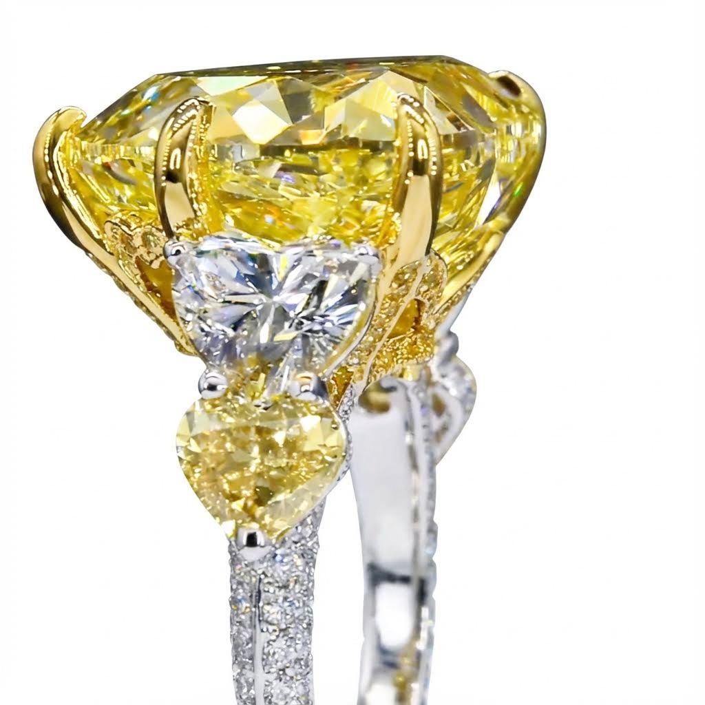 Fancy Yellow Heart Engagement Ring Fancy Yellow Heart Engagement Ring