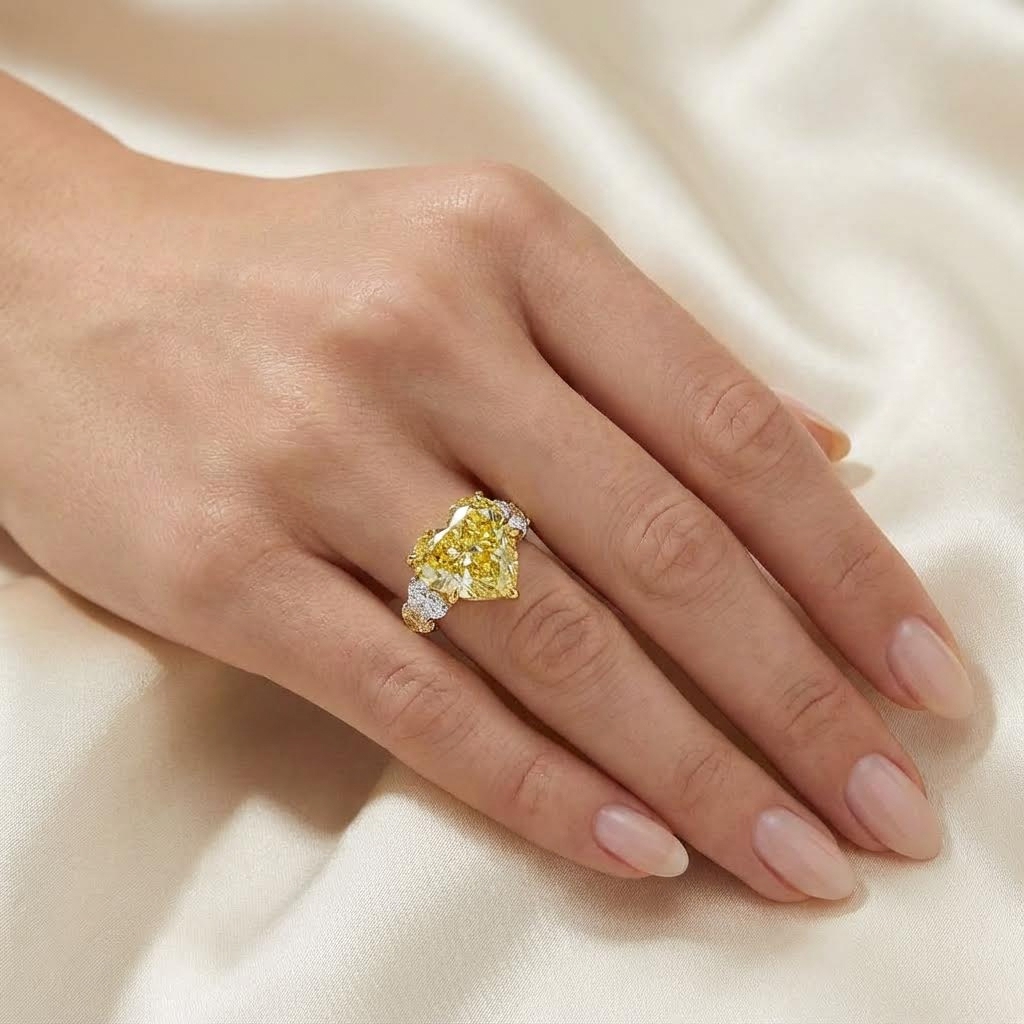 Fancy Yellow Heart Engagement Ring Fancy Yellow Heart Engagement Ring