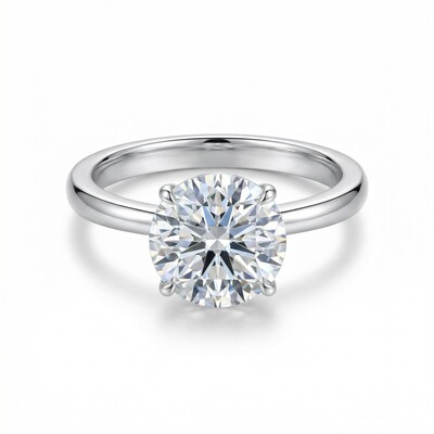 0.5Ct-5Ct Solitaire Diamond Engagement Ring