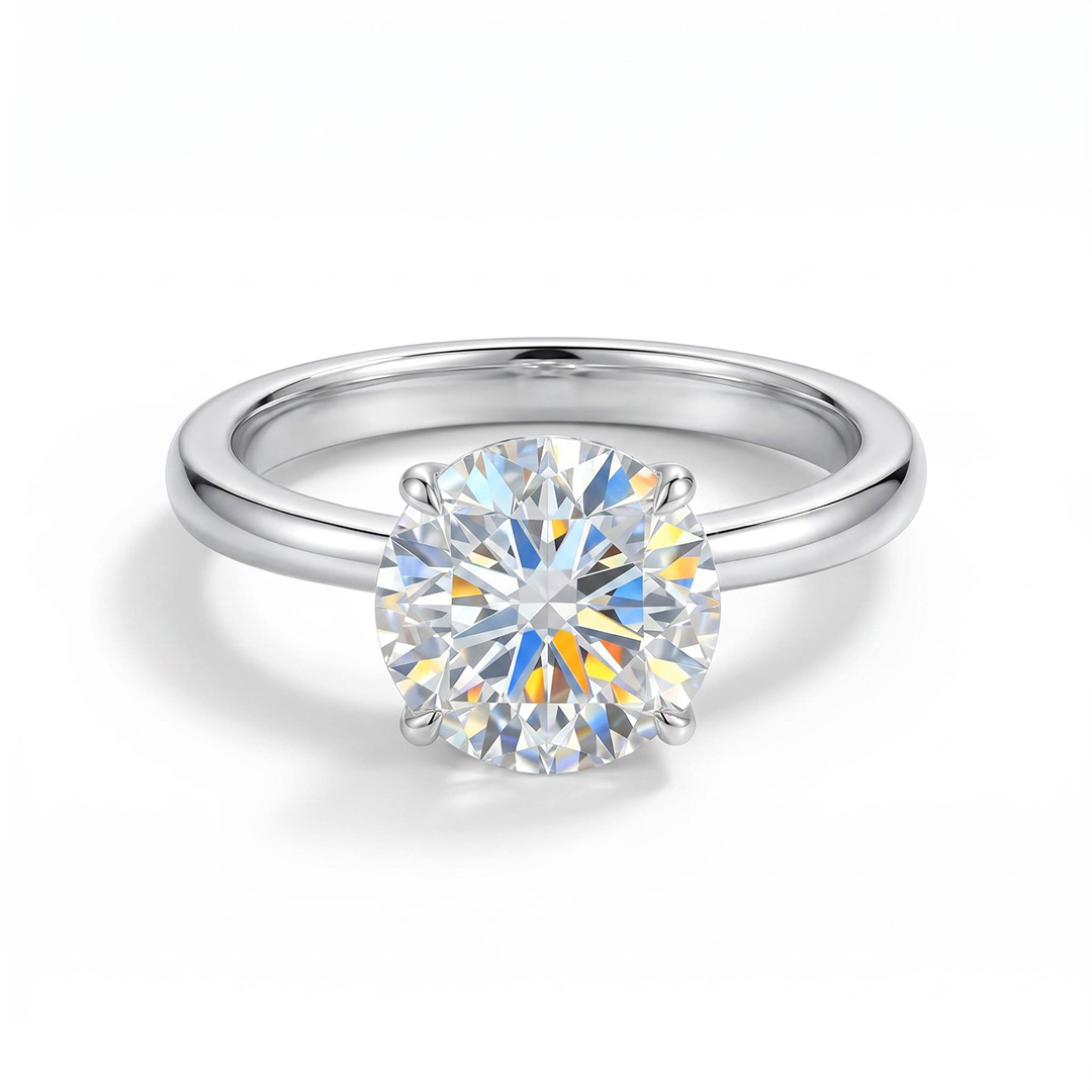 0.5Ct-5Ct Solitaire Diamond Engagement Ring