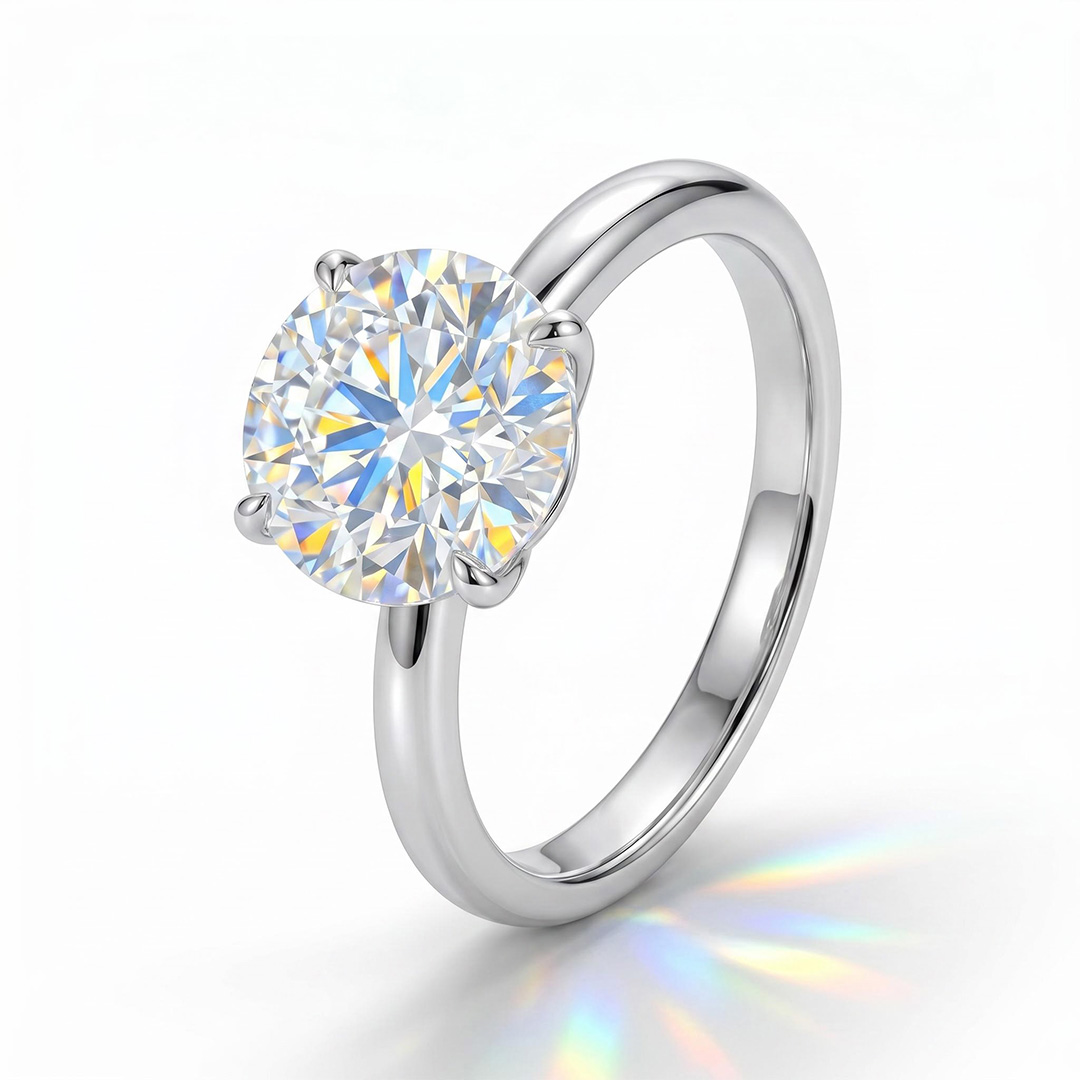 0.5Ct-5Ct Solitaire Diamond Engagement Ring