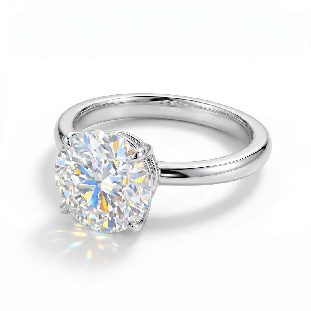 0.5Ct-5Ct Solitaire Diamond Engagement Ring