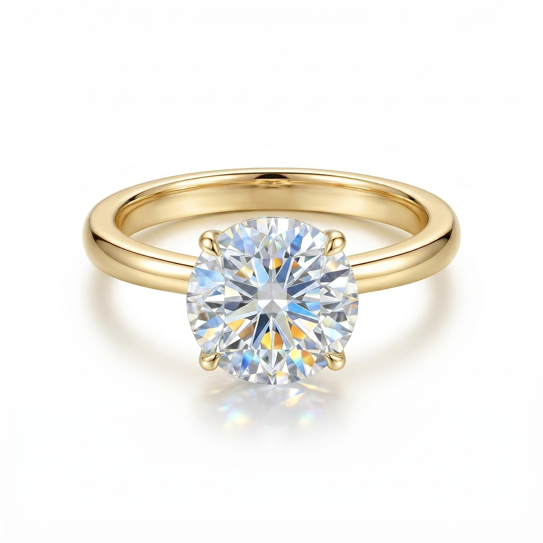 0.5Ct-5Ct Solitaire Diamond Engagement Ring