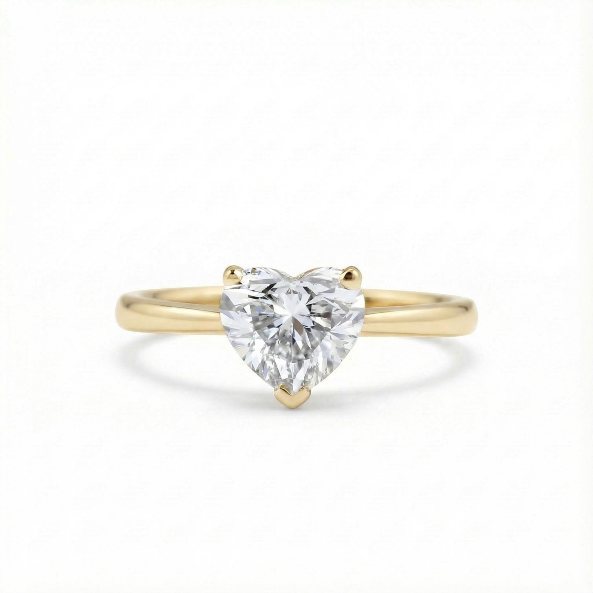 0.5Ct-5Ct Heart Cut Solitaire Engagement Ring 0.5Ct-5Ct Heart Cut Solitaire Engagement Ring