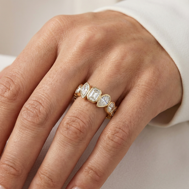 Mixed Shape Diamond Eternity Band Mixed Shape Diamond Eternity Band