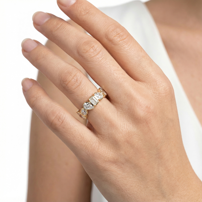 Mixed Shape Diamond Eternity Band Mixed Shape Diamond Eternity Band