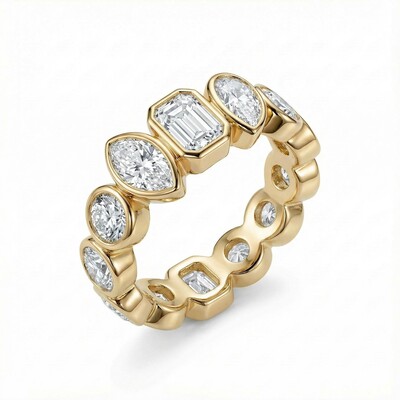Mixed Shape Diamond Eternity Band