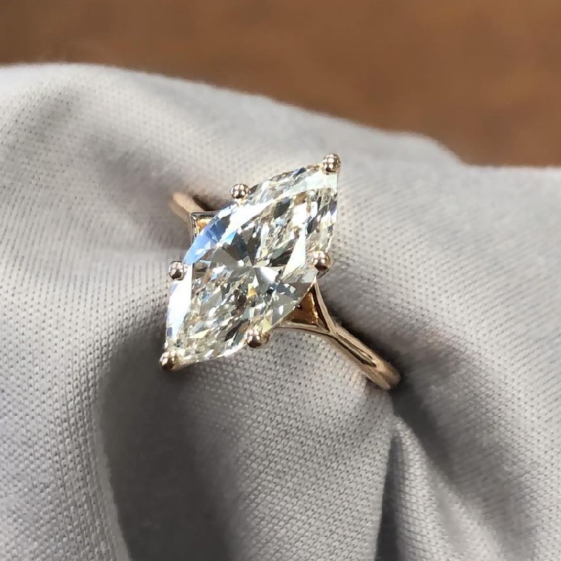 Marquise Cut Engagement Ring