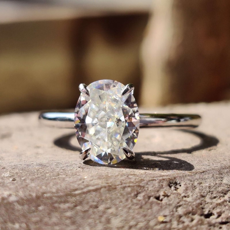 2.6Ct Oval Cut Engagement Ring