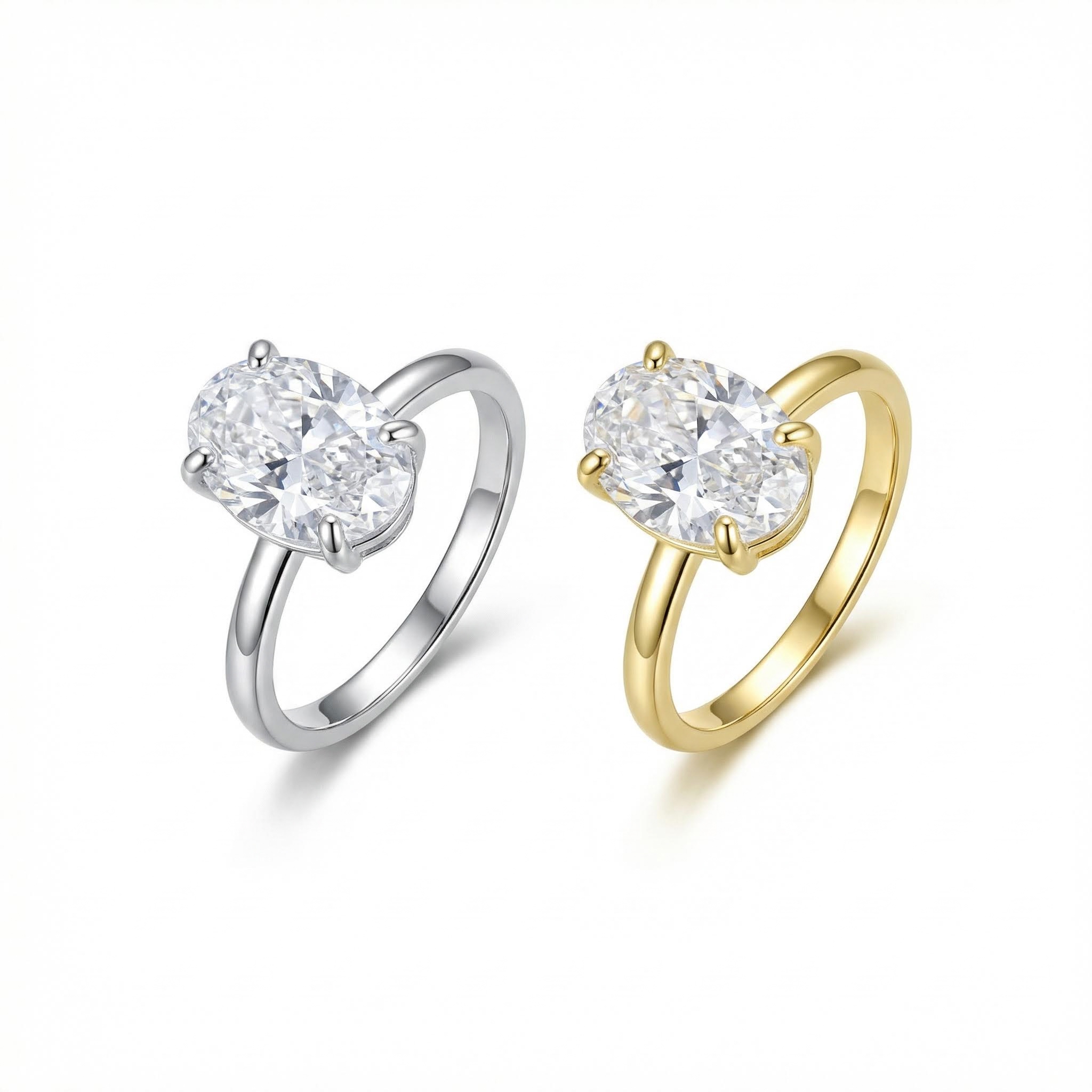 5.5Ct Oval Cut Engagement Ring