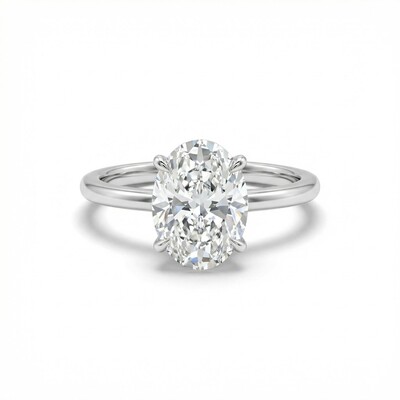 5.5Ct Oval Cut Engagement Ring