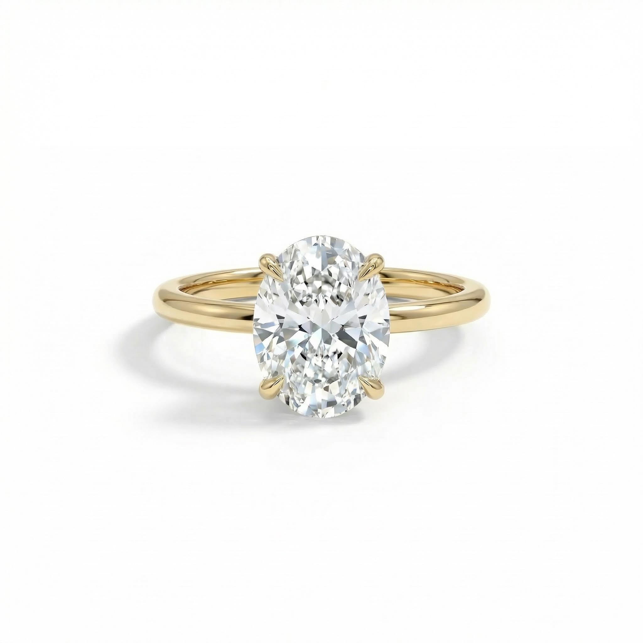 5.5Ct Oval Cut Engagement Ring