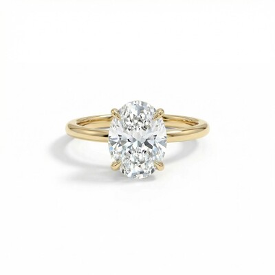 5.5Ct Oval Cut Engagement Ring