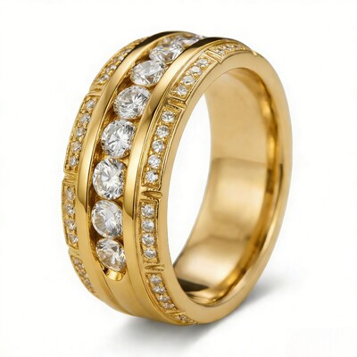 2.64ct. tw. Paved Round Cut Eternity Band
