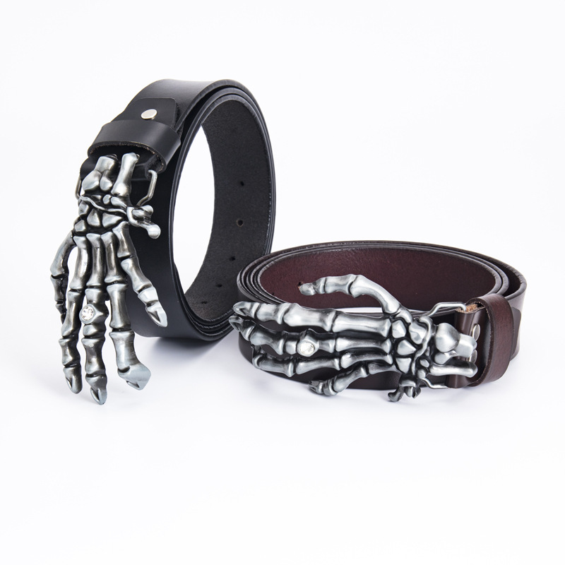 Hip Hop Vintage Skull Hand Claw Belt