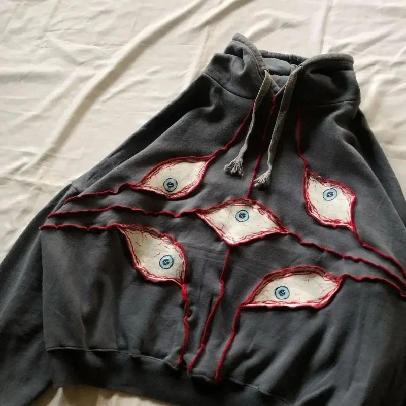 Vintage Y2K Devil's Eye Hoodie