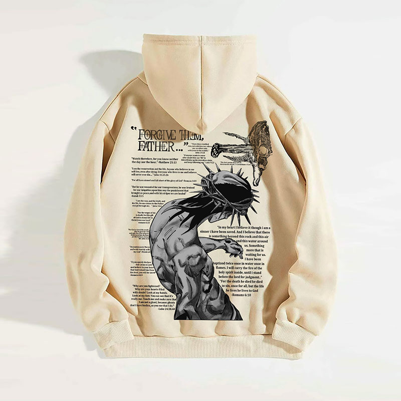 Alphabet Jesus Print Hoodie