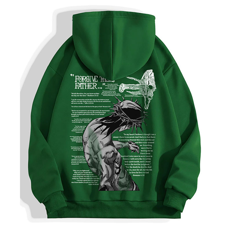 Alphabet Jesus Print Hoodie