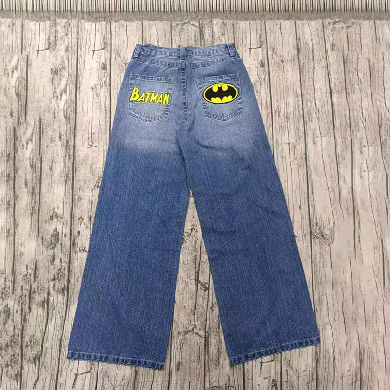 Y2K Vintage Spider Pattern Denim Jeans