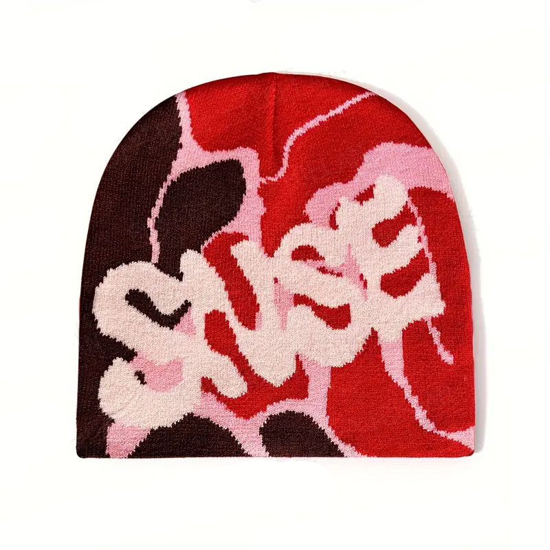 Hip Hop Personalized Letter Jacquard Colorful Wool Hat