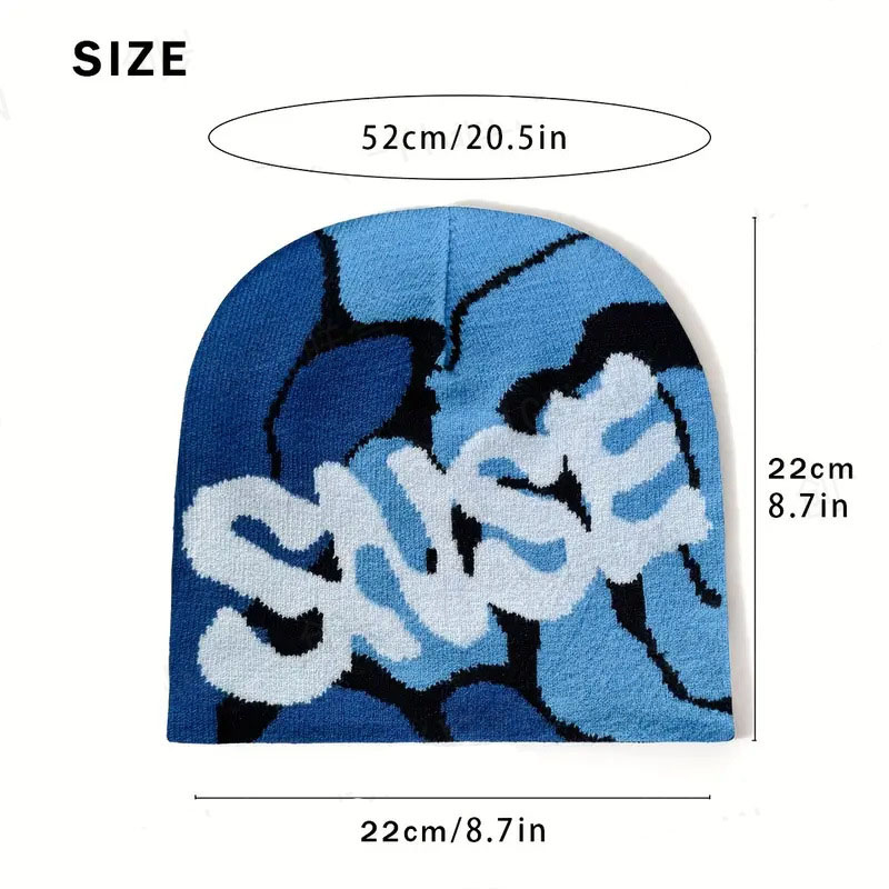 Hip Hop Personalized Letter Jacquard Colorful Wool Hat
