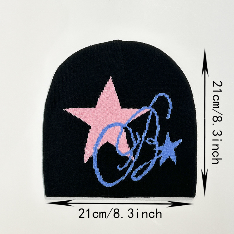 Y2K Star Knitted Hat