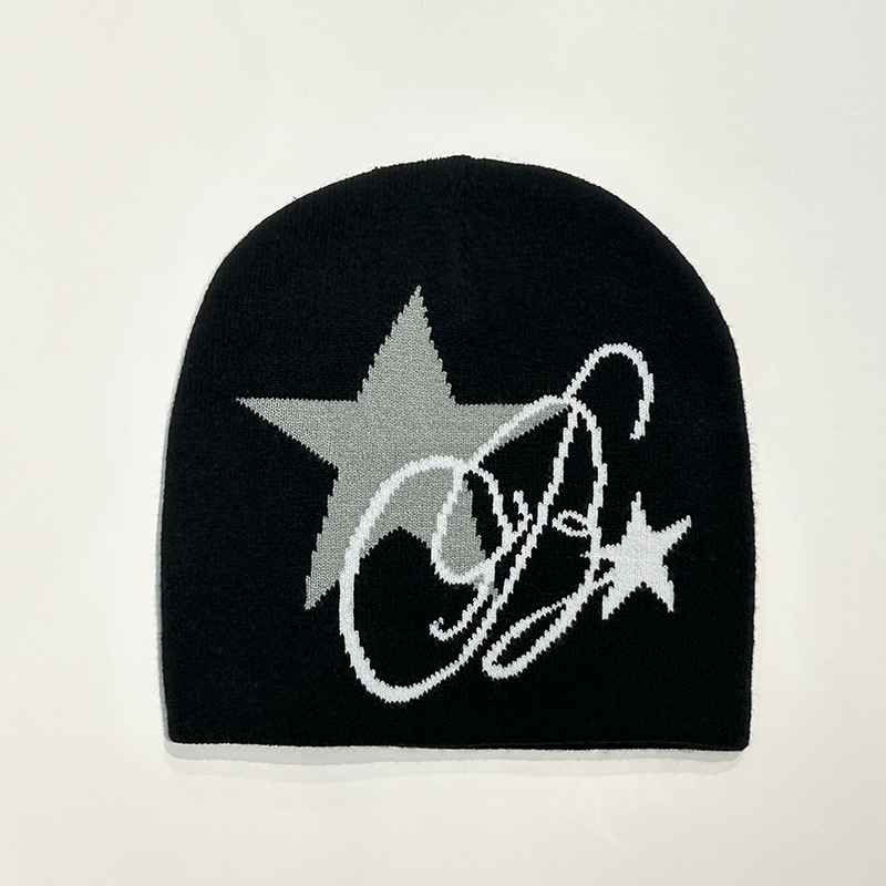 Y2K Star Knitted Hat