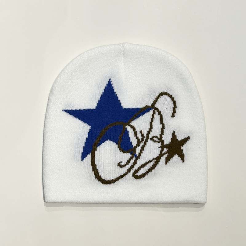 Y2K Star Knitted Hat