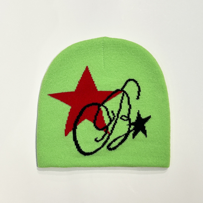 Y2K Star Knitted Hat