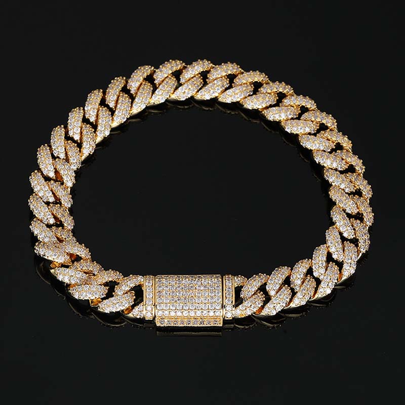 10mm Iced Paved Cuban Bracelet