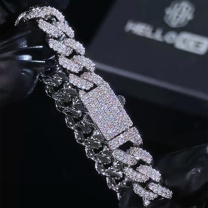 10mm Micro Paved Miami Cuban Link Bracelet