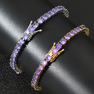 4mm Purple Tennis Bracelet