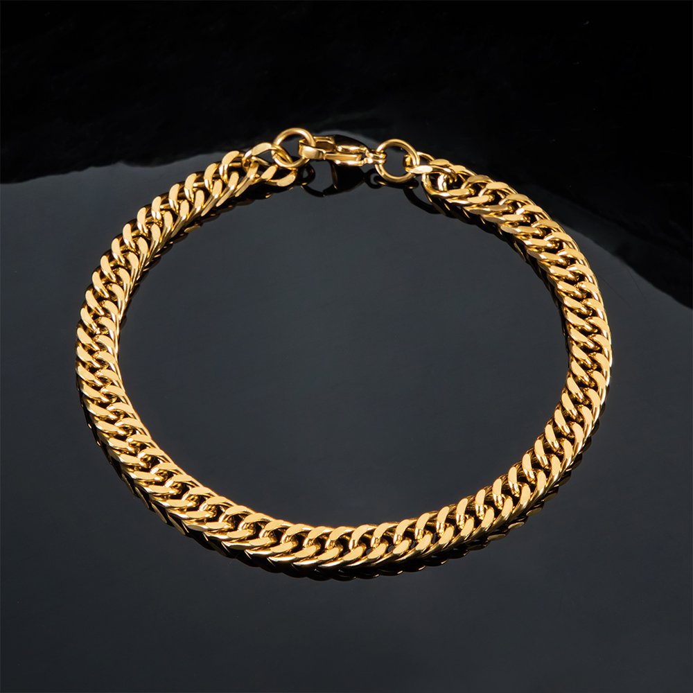 2.5/3.5/4.5/5.5/6/7/8/9/10/13mm Cuban Bracelet in Gold