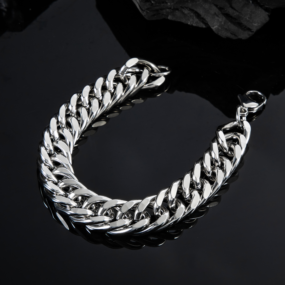 2.5/3.5/4.5/5.5/6/7/8/9/10/13mm Stainless Steel Cuban Bracelet