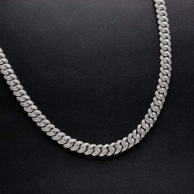 10mm Iced Paved Cuban Chain