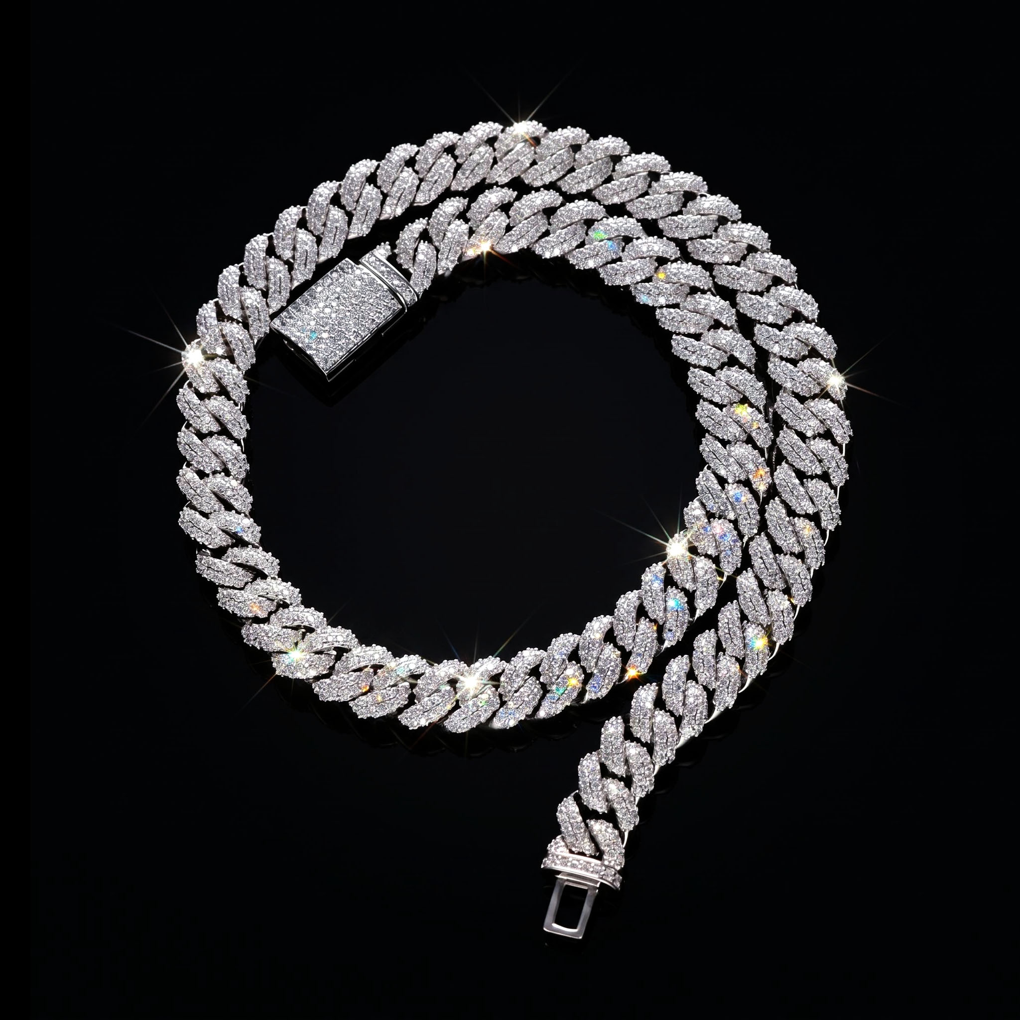 10mm Iced Paved Cuban Chain