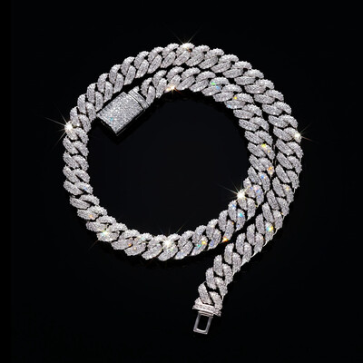 10mm Iced Paved Cuban Chain