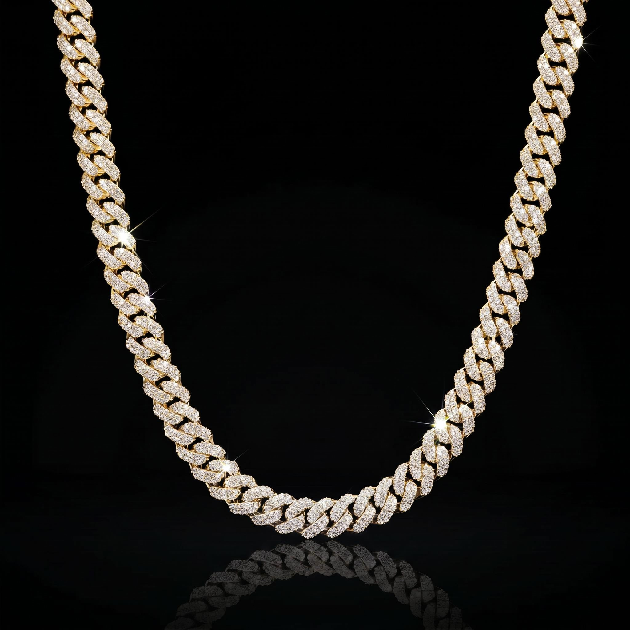 10mm Iced Paved Cuban Chain