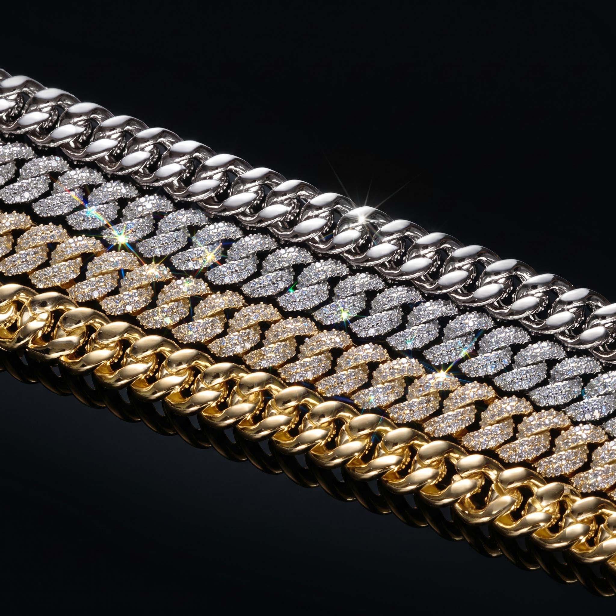 10mm Iced Paved Cuban Chain