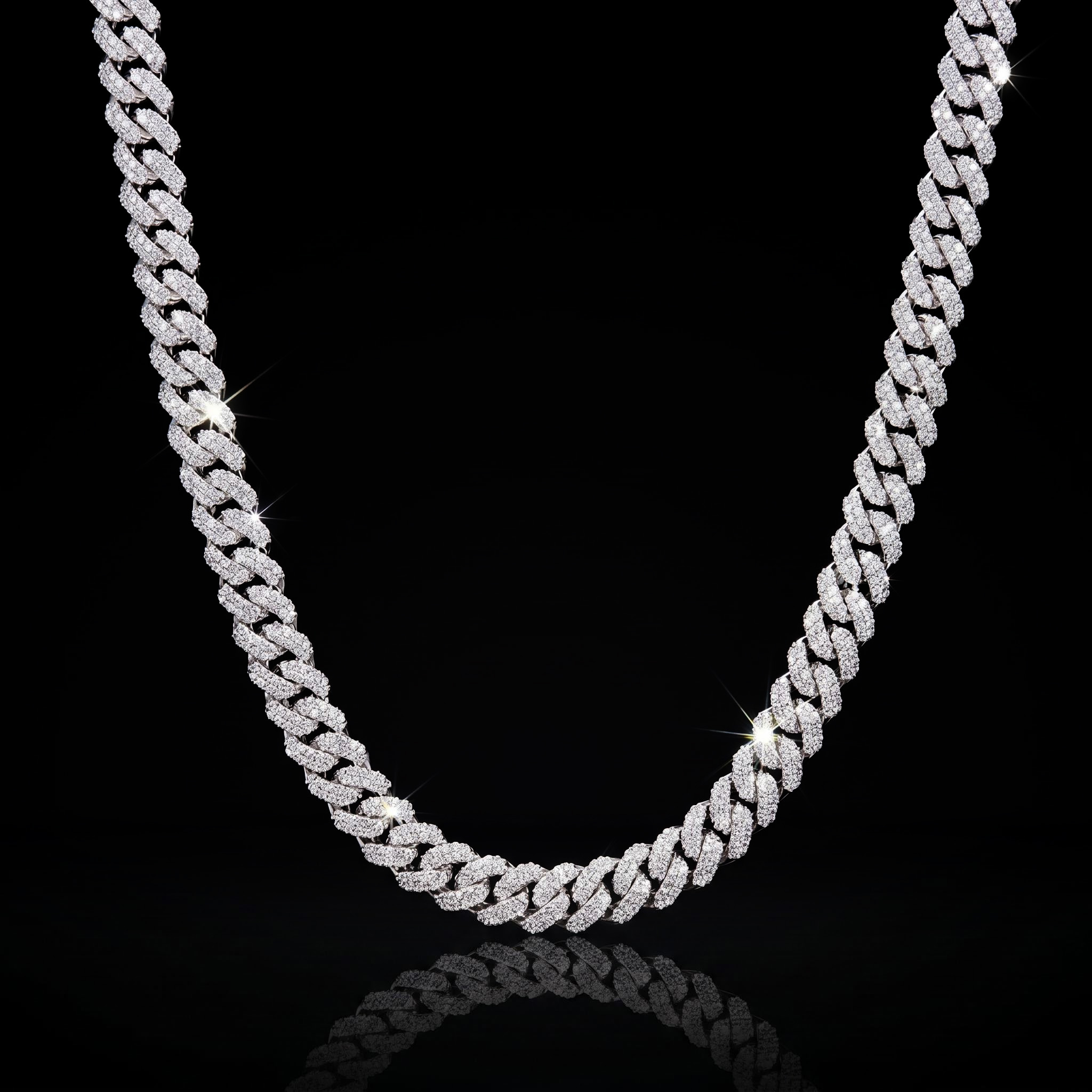 10mm Iced Paved Cuban Chain