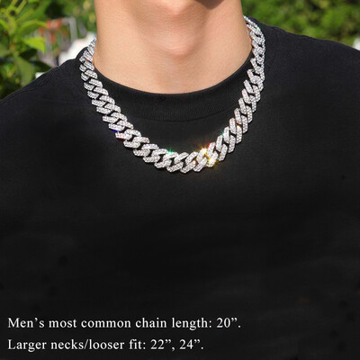 18mm Iced Out Cuban Chain