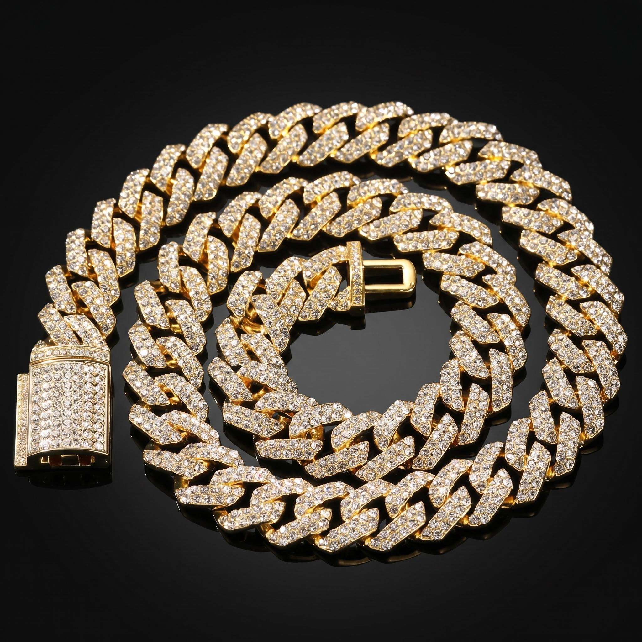 18mm Iced Out Cuban Chain