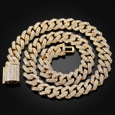 18mm Iced Out Cuban Chain