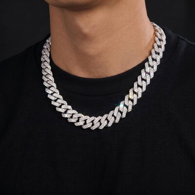 18mm Iced Out Cuban Chain