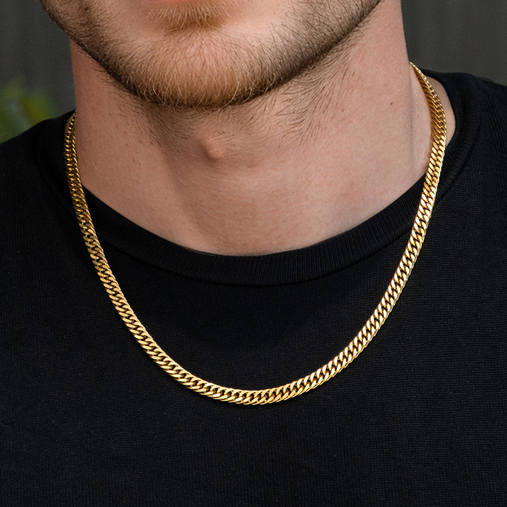 2.5/3.5/4.5/5.5/6/7/8/9/10/13mm Cuban Chain in Gold 2.5/3.5/4.5/5.5/6/7/8/9/10/13mm Cuban Chain in Gold