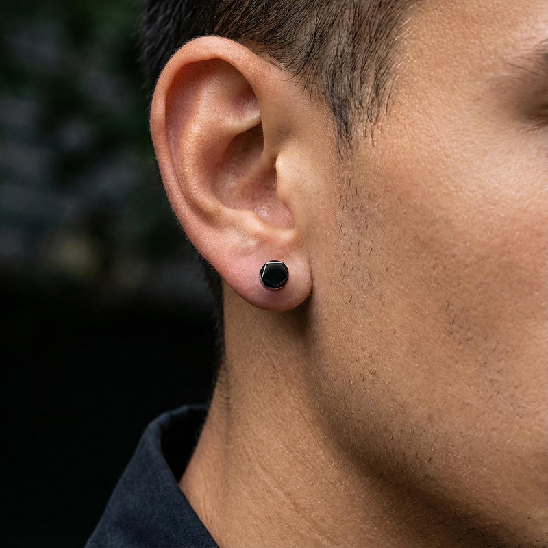 Irregular Pentagonal Magnetic Earrings Irregular Pentagonal Magnetic Earrings